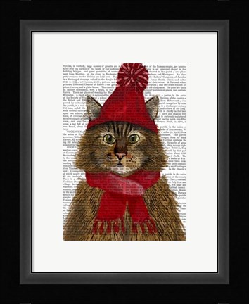 Framed Maine Coon Cat Print