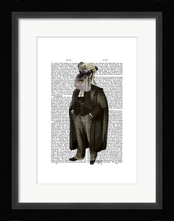 Framed Schnauzer Lawyer Print