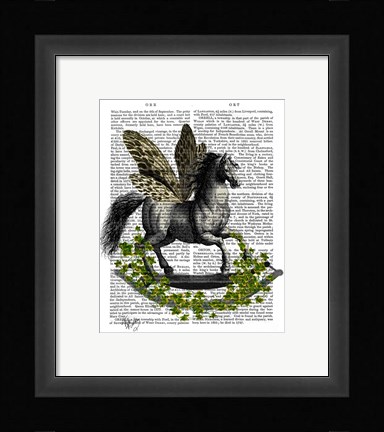 Framed Rocking Horse Fly Print