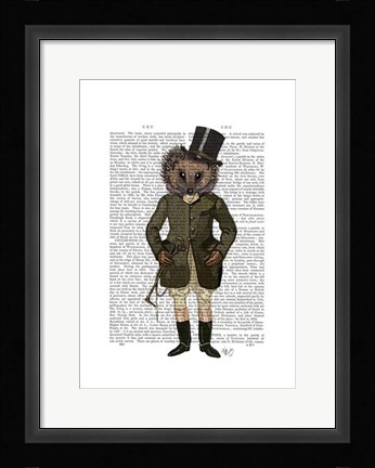 Framed Hedgehog Rider Full Print