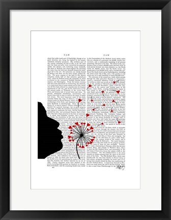 Framed Dandelion Hearts Print