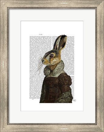 Framed Madam Hare Portrait Print