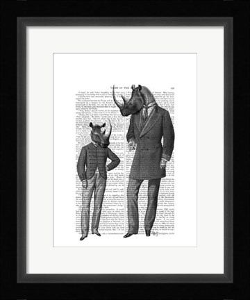 Framed Rhinos Fathers Day Print