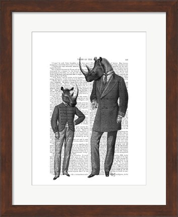 Framed Rhinos Fathers Day Print