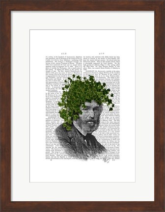 Framed Ivy Head Plant Head Print