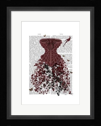 Framed Woodland Corset Print