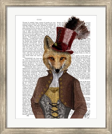 Framed Vivienne Steampunk Fox Print