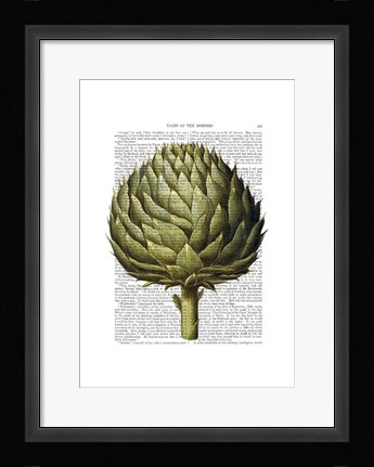 Framed Globe Artichoke Print 2 Print