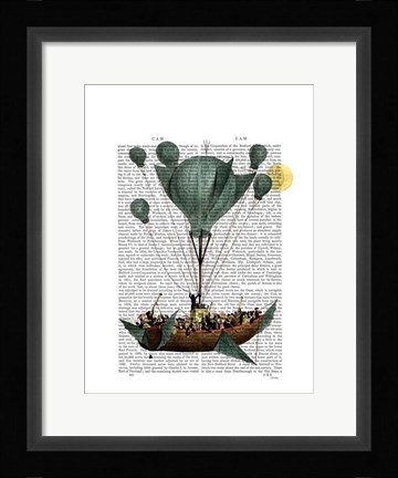 Framed Diligenza Per La Luna Print