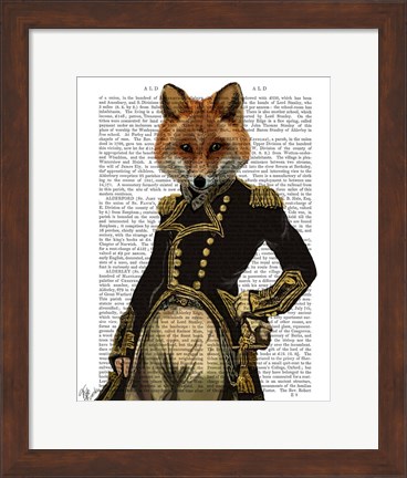 Framed Admiral Fox Full I Print