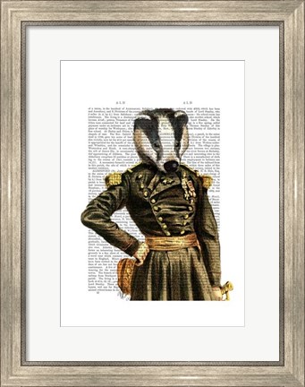 Framed General Badger Print