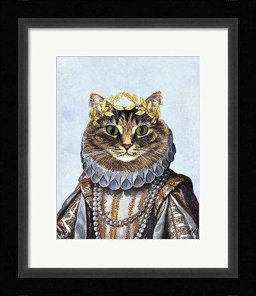 Framed Cat Queen Print