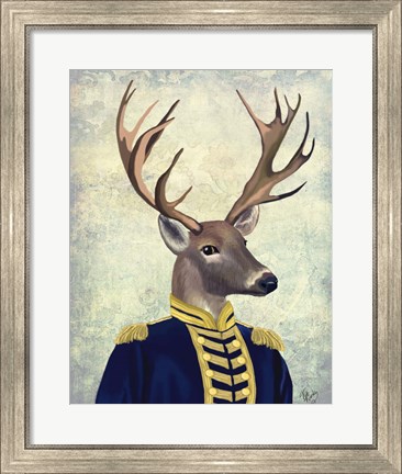 Framed Captain Deer Print