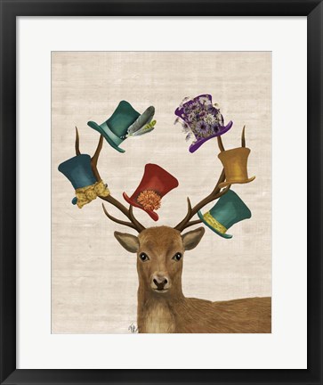 Framed Hat Collector Deer Print