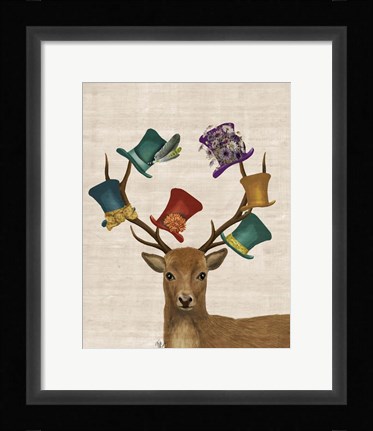 Framed Hat Collector Deer Print