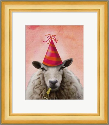 Framed Party Sheep Print