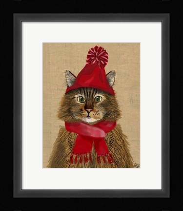 Framed Maine Coon Cat Print