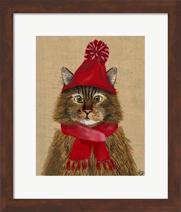 Framed Maine Coon Cat Print