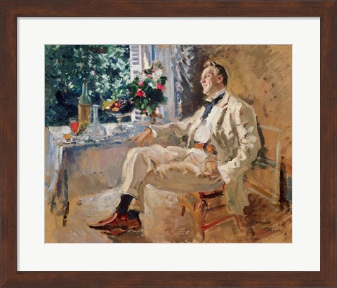 Framed Portrait of the Singer Fyodor Chaliapin Print