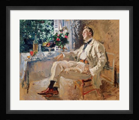 Framed Portrait of the Singer Fyodor Chaliapin Print