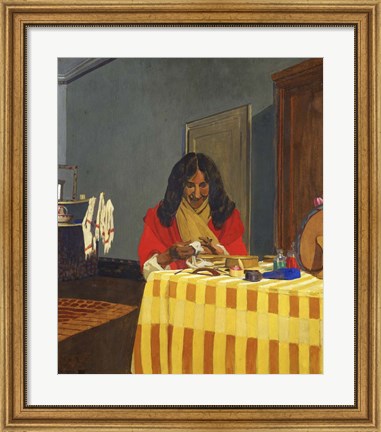 Framed Mme Felix Vallotton, Nee Gabrielle Bernheim, (1863-1932) Print