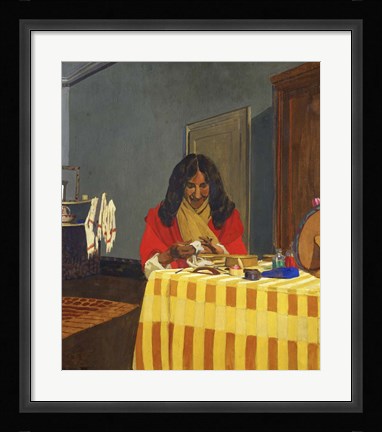 Framed Mme Felix Vallotton, Nee Gabrielle Bernheim, (1863-1932) Print