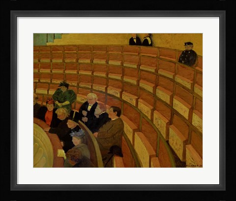 Framed Third Gallery at the Theatre du Chatelet, 1895 Print