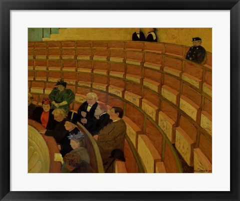 Framed Third Gallery at the Theatre du Chatelet, 1895 Print