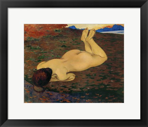 Framed Woman Relaxing, 1899 Print