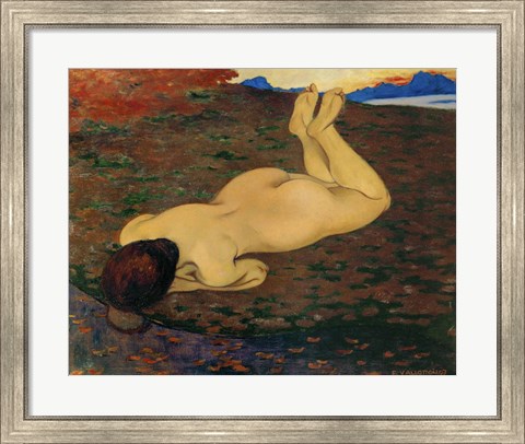 Framed Woman Relaxing, 1899 Print