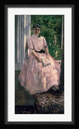 Framed Portrait of Mrs Ljubatovic Print