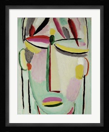 Framed Face of the Savior - Death II, 1919 Print