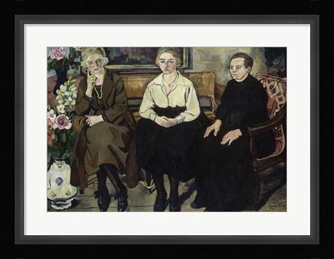 Framed Utter Family, 1921 Print