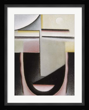 Framed Abstract Head: Dawn, 1928 Print