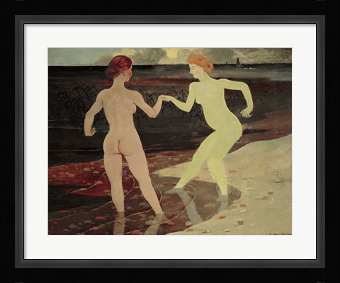 Framed Mistress and Servant, 1896 Print