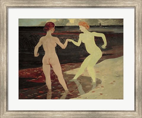 Framed Mistress and Servant, 1896 Print