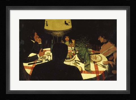 Framed Effect of the Lamp, 1899 Print