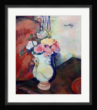 Framed Vase of Flowers, 1938 Print