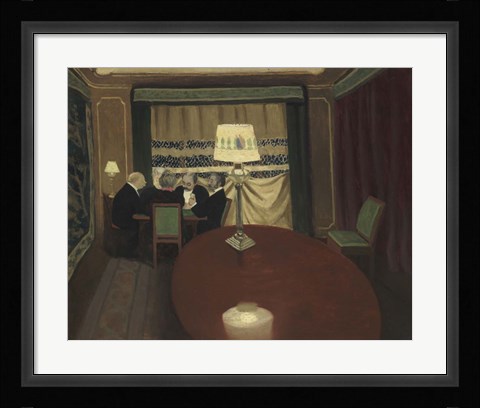 Framed Poker Gamer, 1902 Print