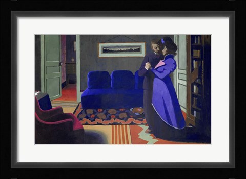 Framed Visit, 1899 Print