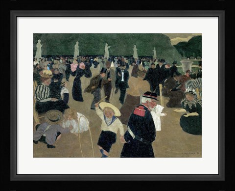 Framed Jardin du Luxembourg, 1895 Print