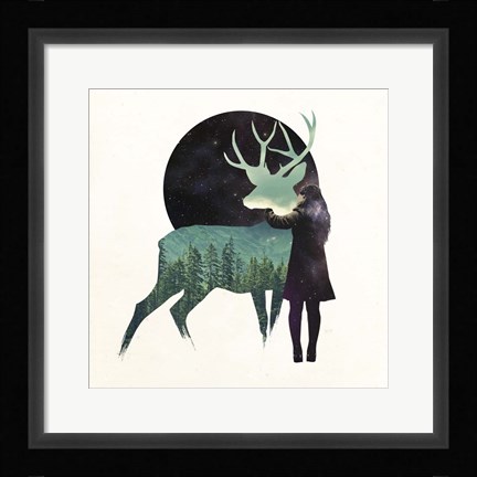 Framed Let The Universe Love You Print