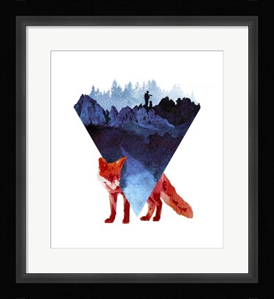 Framed Risky Road Print
