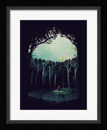 Framed Deep In The Forest Print