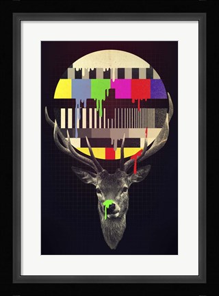 Framed No Signal Print