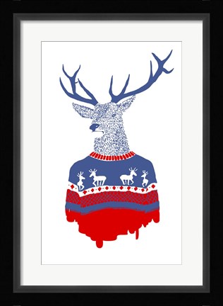 Framed Ugly Winter Pulover Print