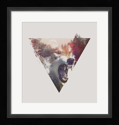 Framed Daylight Moon Print