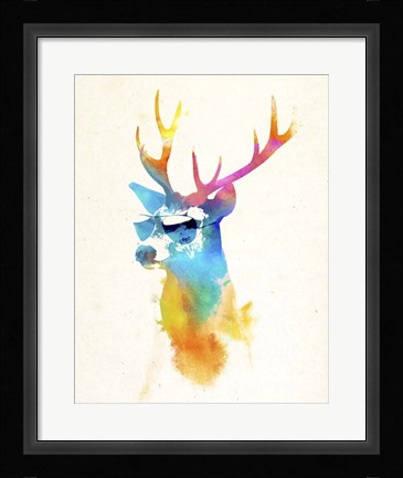 Framed Sunny Stag Print