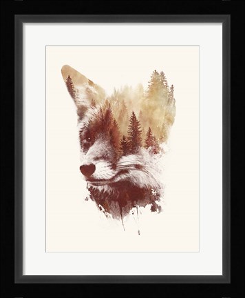 Framed Blind Fox Print