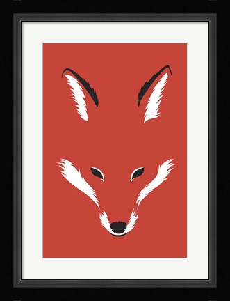 Framed Foxy Shape Print